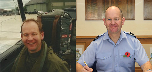 Two pictures of Graham Howard from his military days